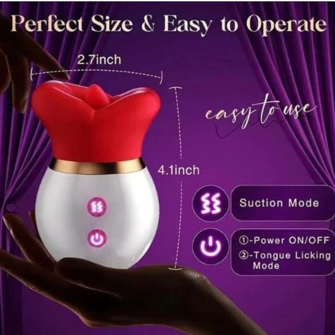 Licking tongue vibrator