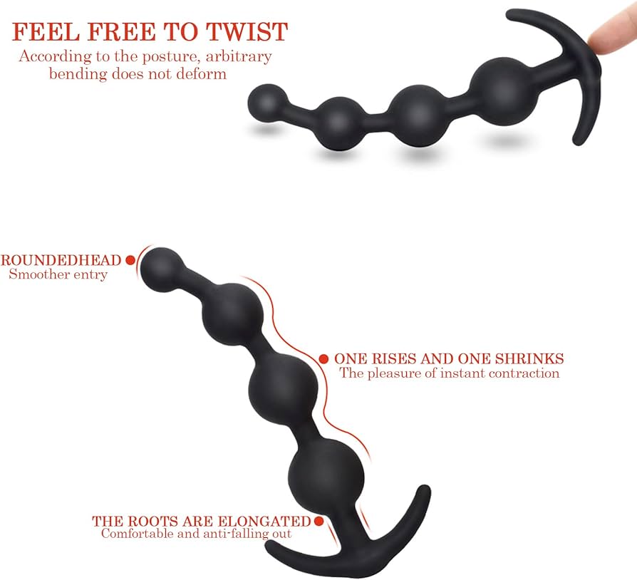 Anal beads silicone