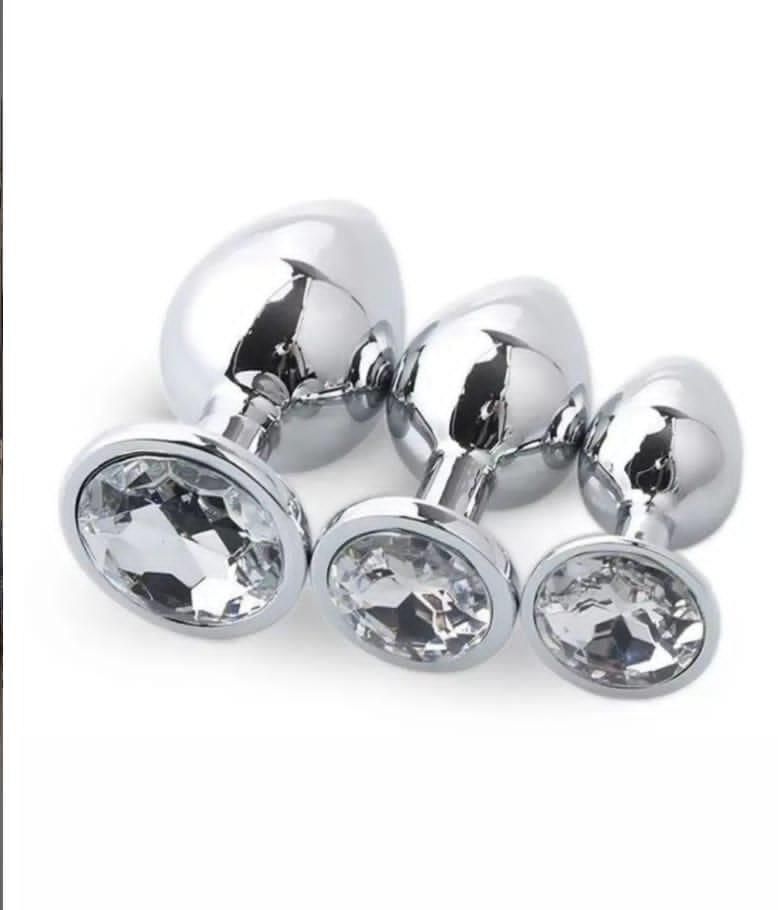 Plug stainless steel set of 3 sizes small, midium, large
