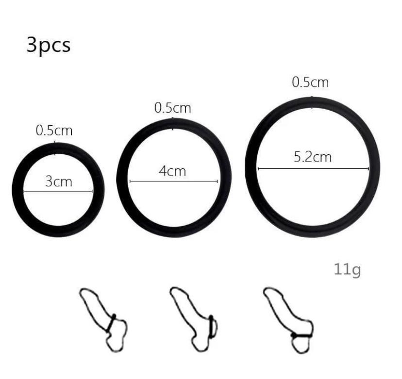 3 rings silicone