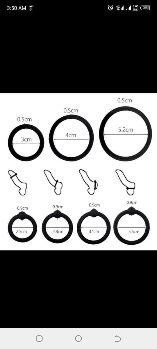 3 rings silicone