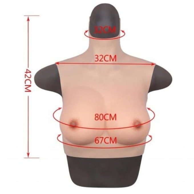 Wearable realistic breast